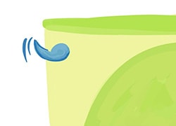 رفع گرفتگی توالت با دستمال کاغذی مرحله 4