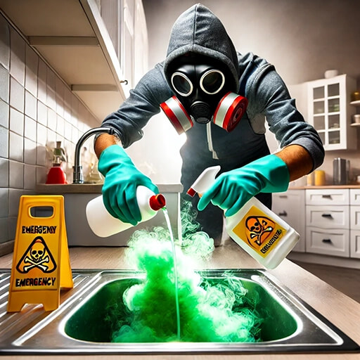 مواد شیمیایی خطرناک لوله بازکنی